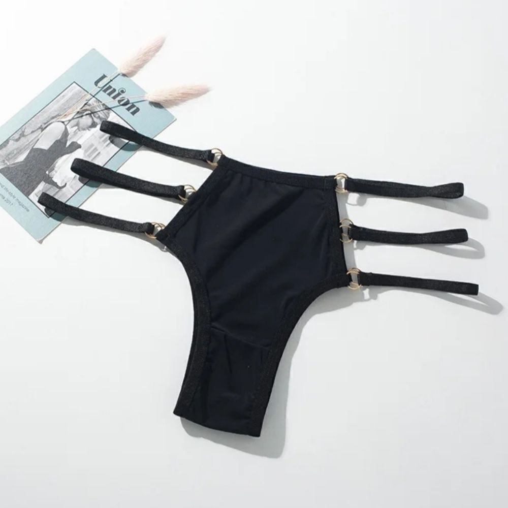 2/$20 Brand New Sexy Black 3 Stings Underwear Panties Size: XL